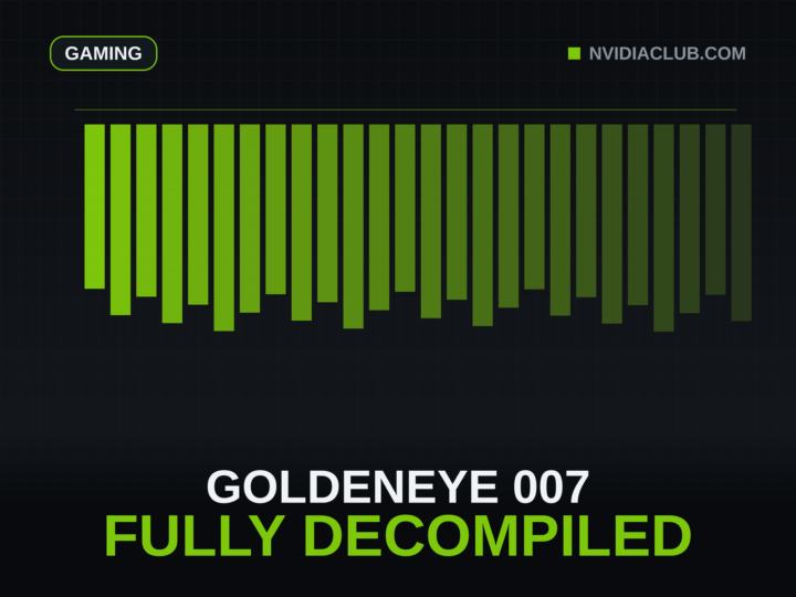 Green pixel columns fading from solid to faint, a binary dissolving into readable source, above a centered headline.