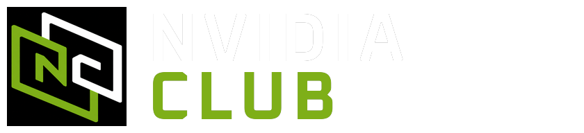 Nvidia Club header logo, approved interlocking mark with Oxanium Bold NVIDIA/CLUB wordmark